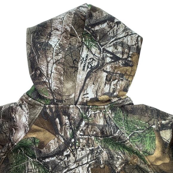 Realtree Xtra Youth Camo Fleece Hoodie L 10–12 Hunting Outdoor Pullover - Picture 8 of 10
